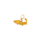 Early 20th Century Enamel and 14K Gold Fish Charm