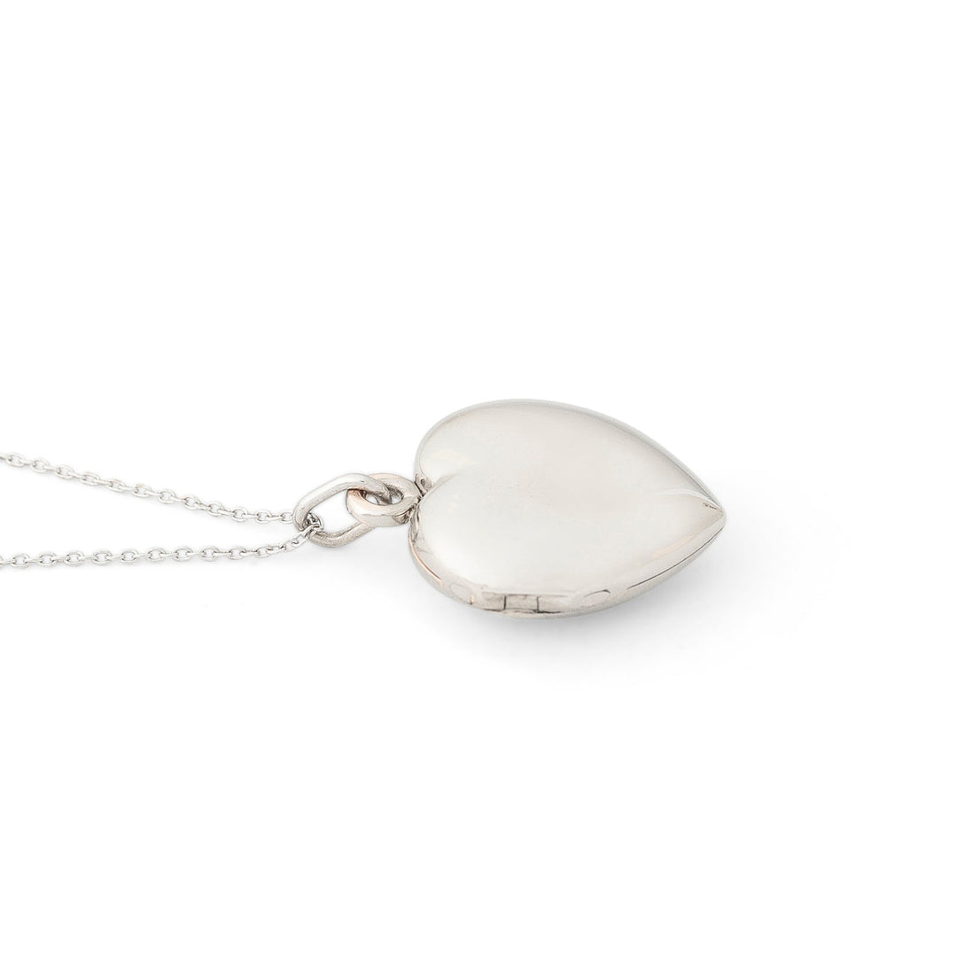 Heart Shaped Ruby, Diamond, And 14K Gold Locket