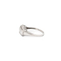 Transitional Three-Stone Platinum And Diamond Ring