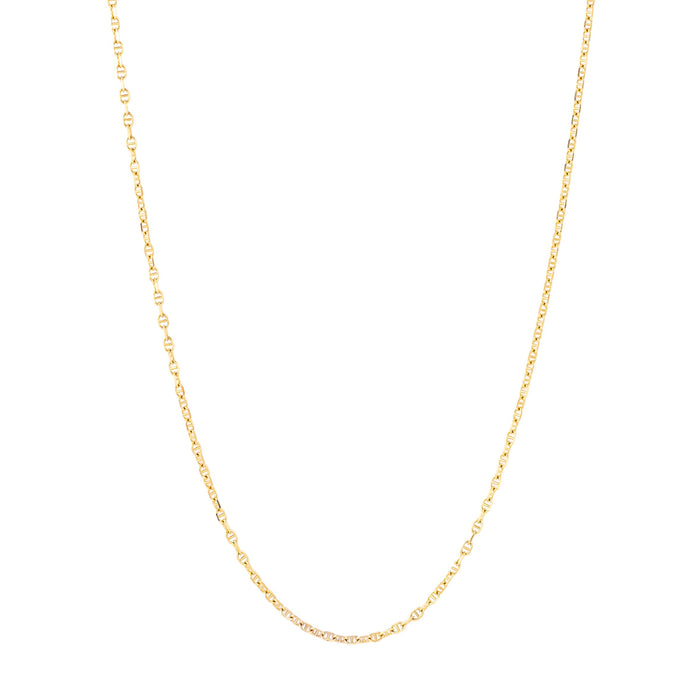 Miniature Mariner Link 16" 14K Gold Chain