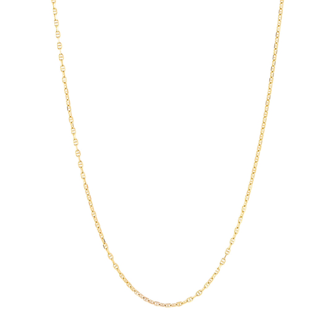 Miniature Mariner Link 16" 14K Gold Chain