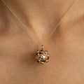 Multi-Stone And 18k Gold Sputnik Charm