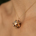 Multi-Stone And 18k Gold Sputnik Charm