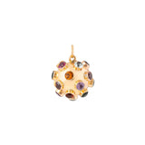 Multi-Stone And 18k Gold Sputnik Charm