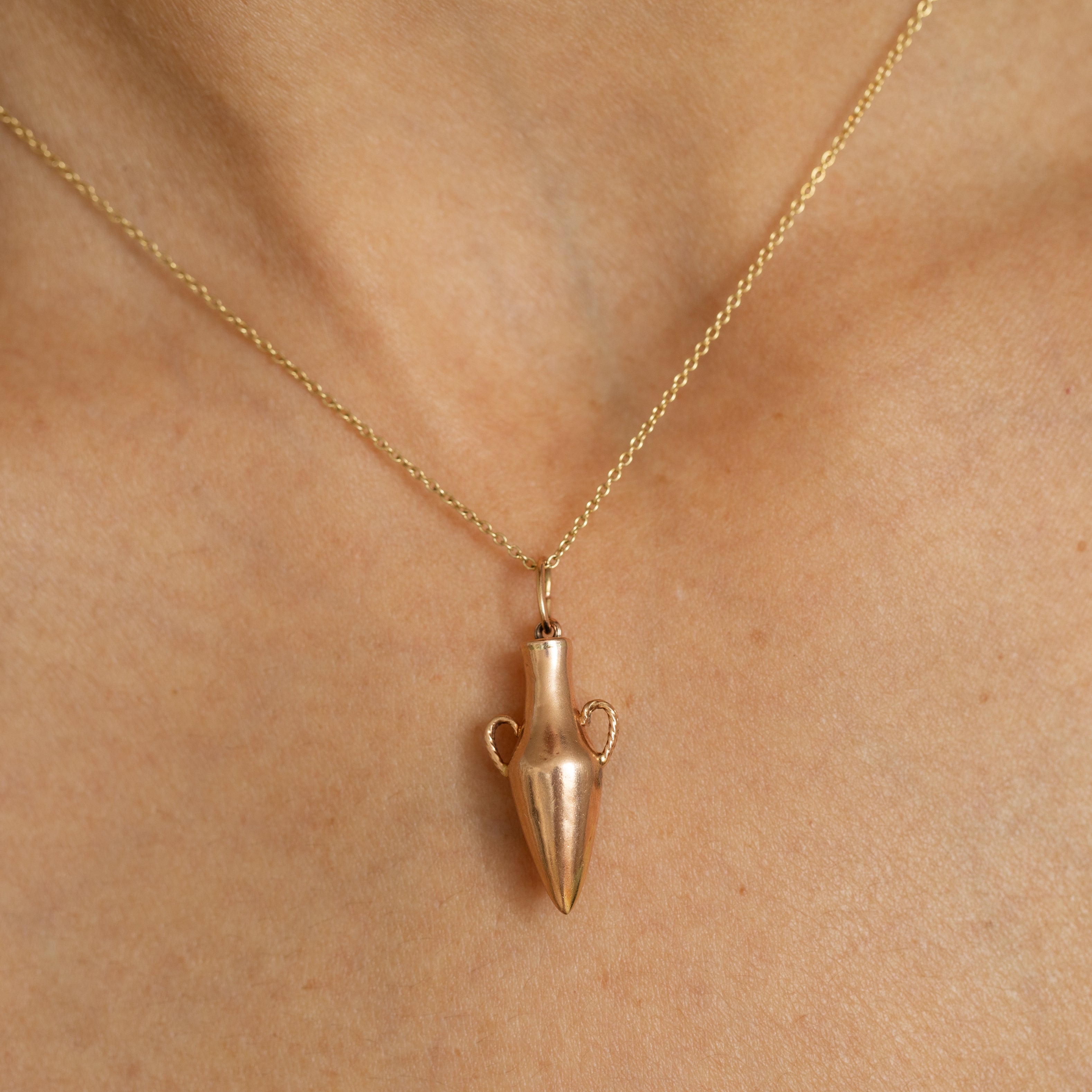 Hanging Vessel 12K Rose Gold Charm