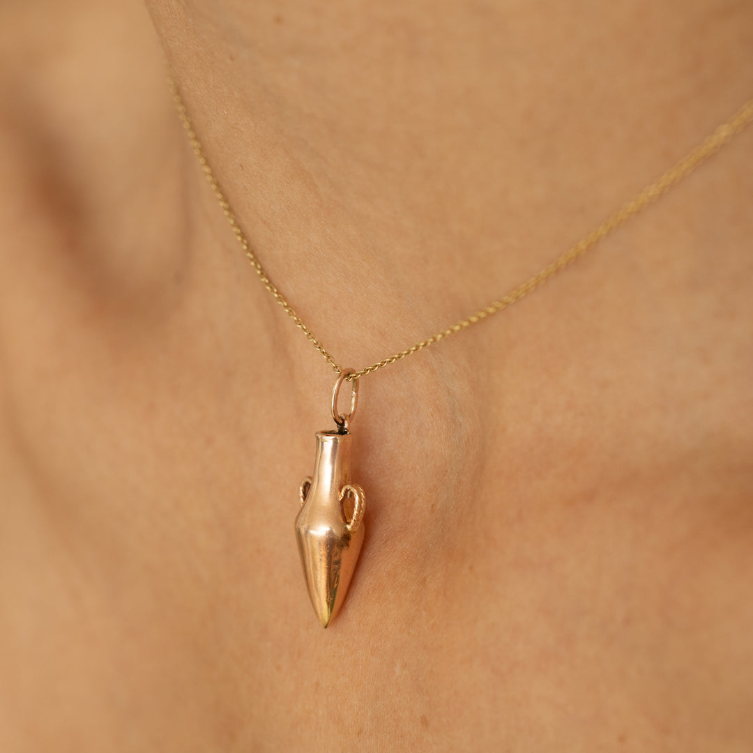 Hanging Vessel 12K Rose Gold Charm
