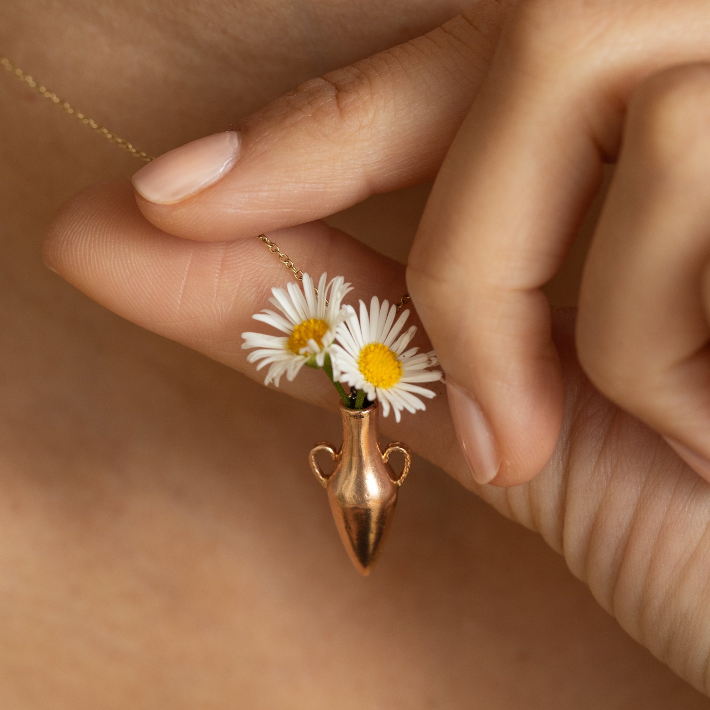 Hanging Vessel 12K Rose Gold Charm