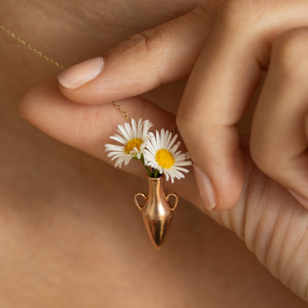 Hanging Vessel 12K Rose Gold Charm