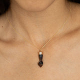 Carved Figa And 10K Gold Charm