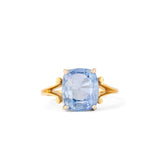 Early 20th Century 14K Gold And Cornflower Blue Sapphire Ring