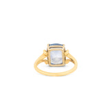Early 20th Century 14K Gold And Cornflower Blue Sapphire Ring