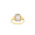 Early 20th Century 14K Gold And Cornflower Blue Sapphire Ring