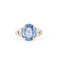 20th Century Sapphire, Diamond, and 14K Gold Ring