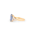 20th Century Sapphire, Diamond, and 14K Gold Ring