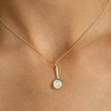 English Fried Egg 9K Yellow Gold and Enamel Charm