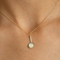 English Fried Egg 9K Yellow Gold and Enamel Charm