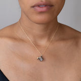 Movable 14K Gold Cat and Silver Trash Can Charm