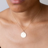Monday's Child 14K Gold Disc Charm