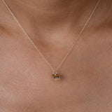 Petite 14K Gold and Enamel Piano Charm