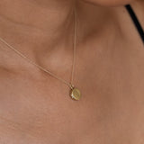 Miniature 14K Gold Compact Locket Charm
