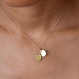Miniature 14K Gold Compact Locket Charm