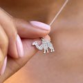 Art Deco Platinum and Diamond Camel Charm