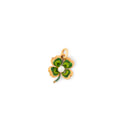 Victorian Enamel, Pearl, and 18K Gold Clover Charm