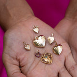 Italian Puffy Heart 14k Gold Charm
