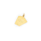 Royal Flush 14k Gold And Enamel Charm