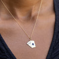 Royal Flush 14k Gold And Enamel Charm