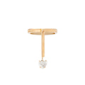 Heart-Shaped Diamond and 14K Gold Elongated Ring