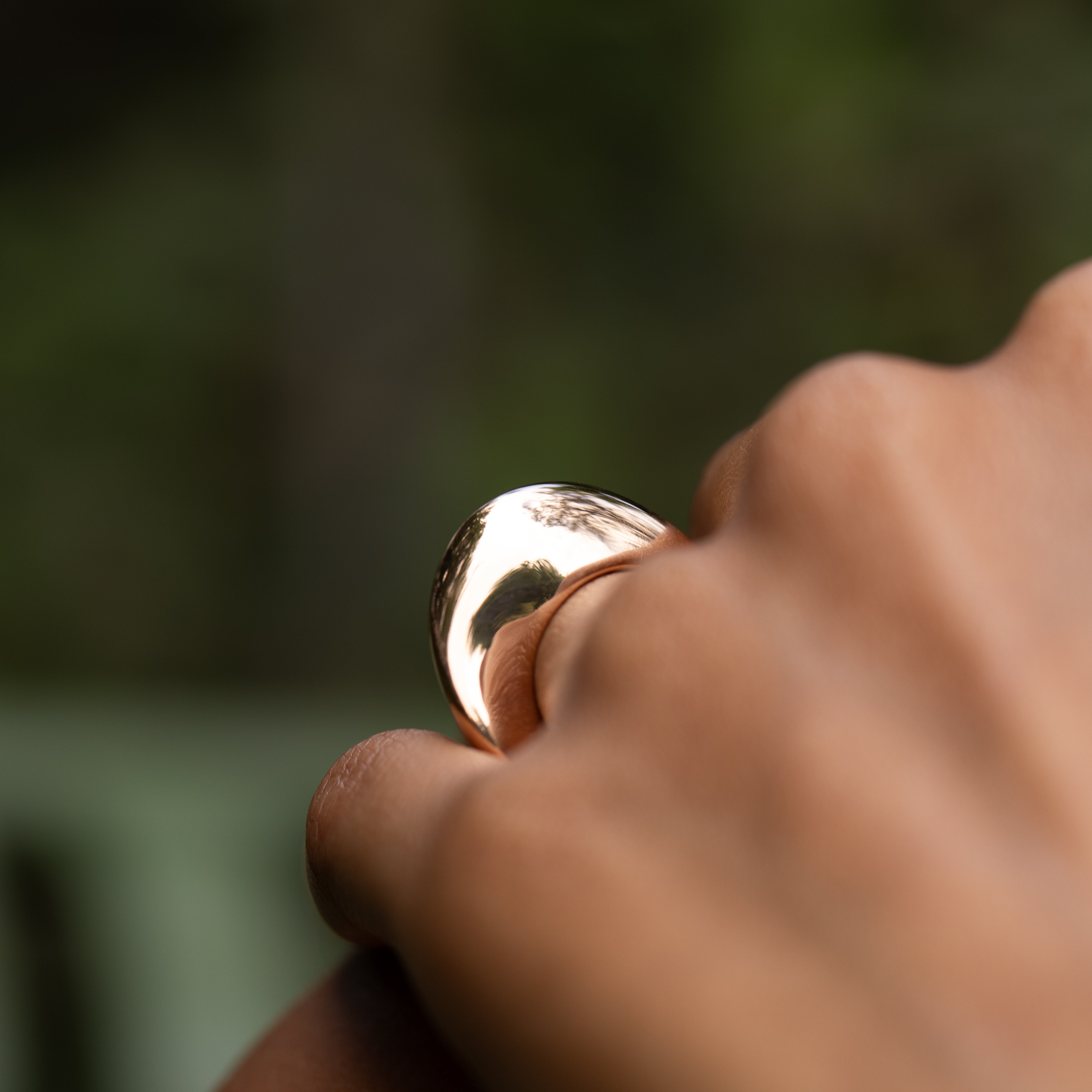 Heavy 18k Rose Gold Wave Ring