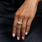 Opal Inlay and 14K Gold Dome Ring