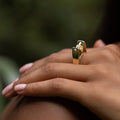 Jose Hess Diamond and 18k Gold Sculptural Ring