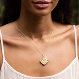 Blue Sapphires and 18K Gold Book Locket