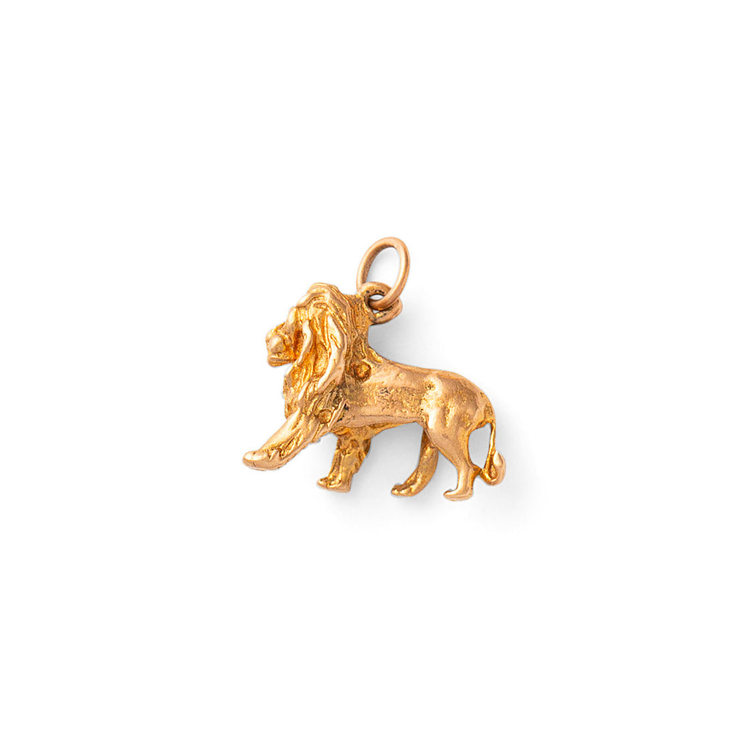 Leo Lion 9k Gold Zodiac Charm