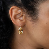 Citrine and 14K Gold Drop Earrings