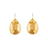 Citrine and 14K Gold Drop Earrings