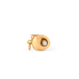 English 9K Gold and Pearl Periwinkle Shell Charm