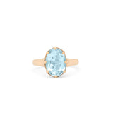 Aquamarine and 10k Gold Ring