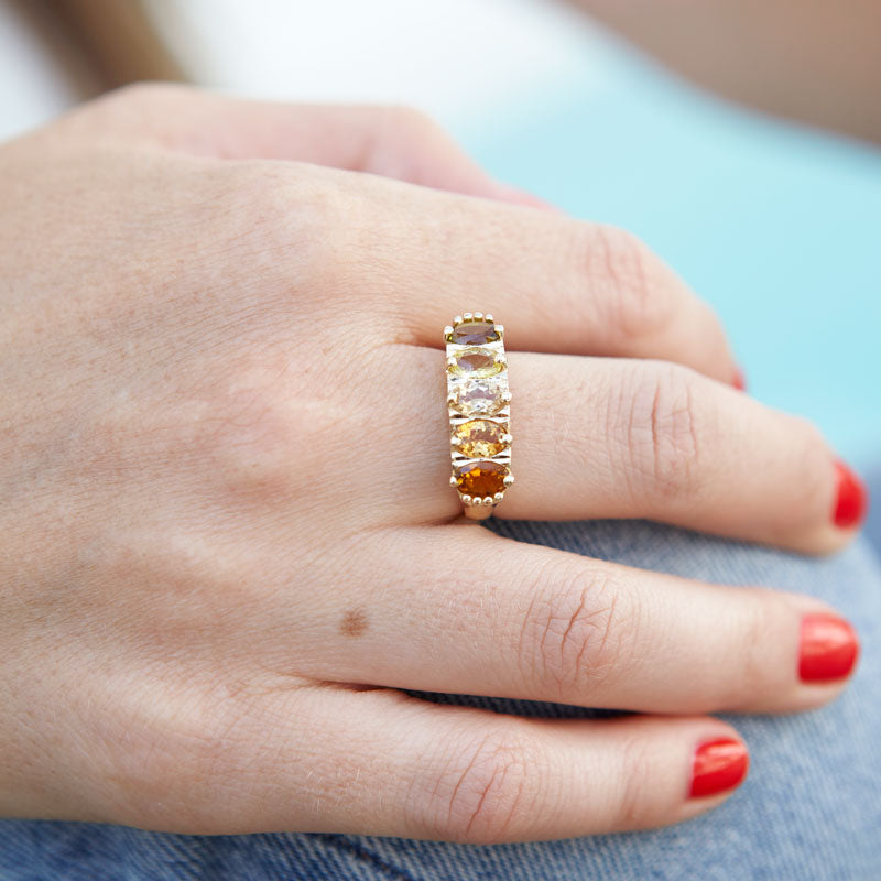 The F&B Ombre Sunrise Ring