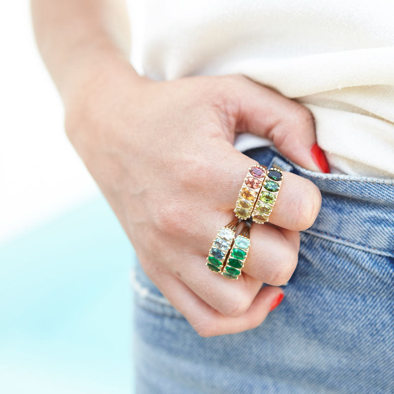 The F&B Leafy Ombre Ring