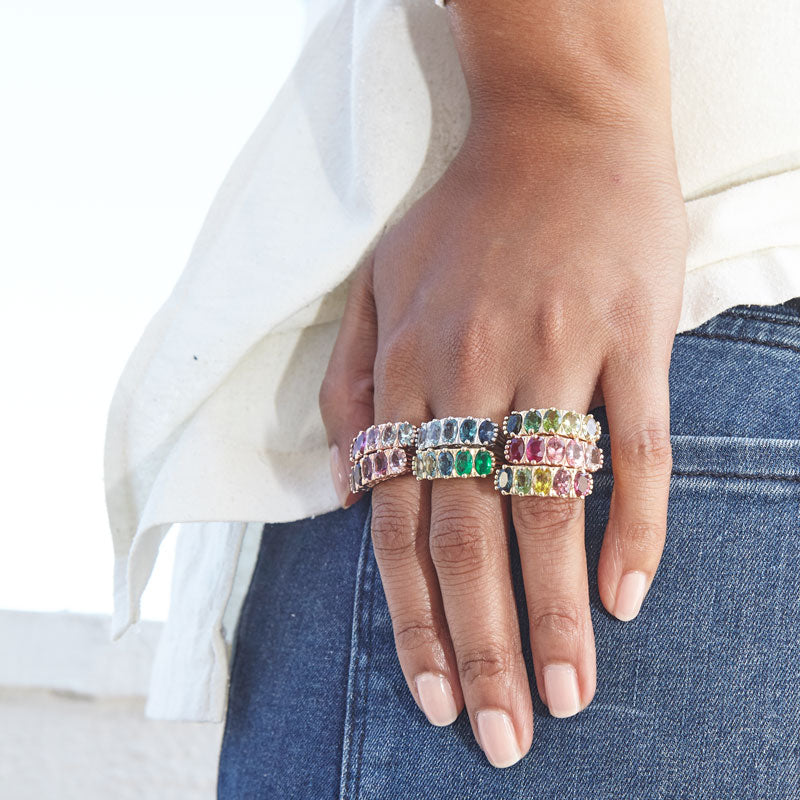The F&B Leafy Ombre Ring