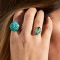 Turquoise And Yellow Gold Ring