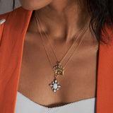 Victorian Diamond And Opal Pendant Necklace