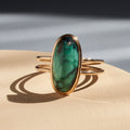 Turquoise And Yellow Gold Ring