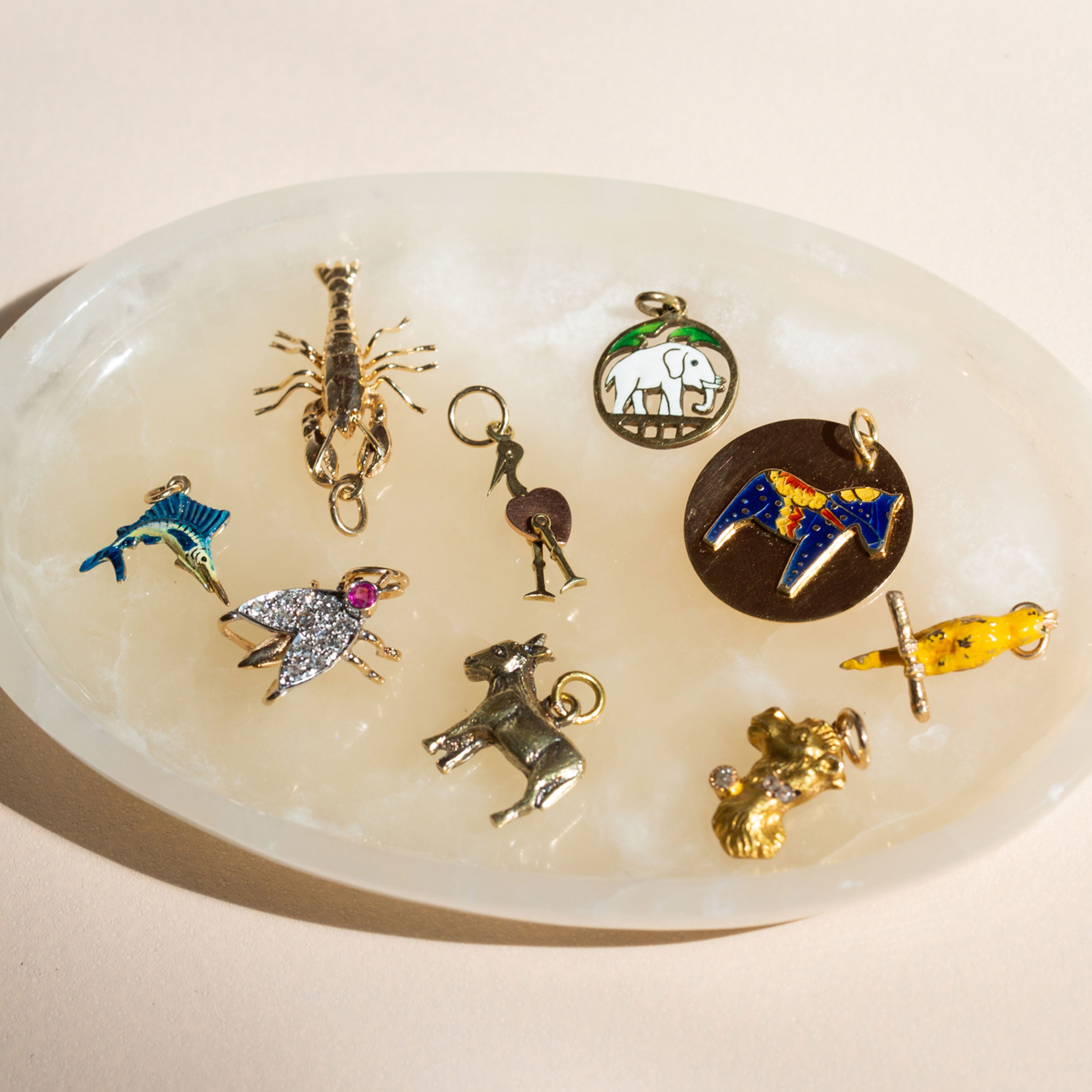 animal charm pendant - Vintage gold animal pendants  Antique jewellery  online, Animal charms, Gold animals