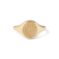 The F&B Petite Gold Signet Ring