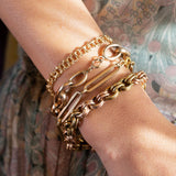 10k Rose Gold Open Link Bracelet