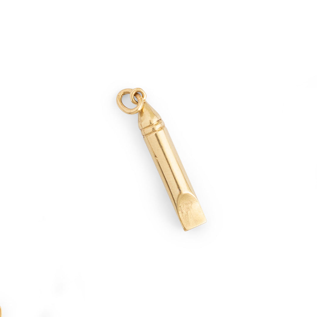 Petite 14k Gold Whistle Charm
